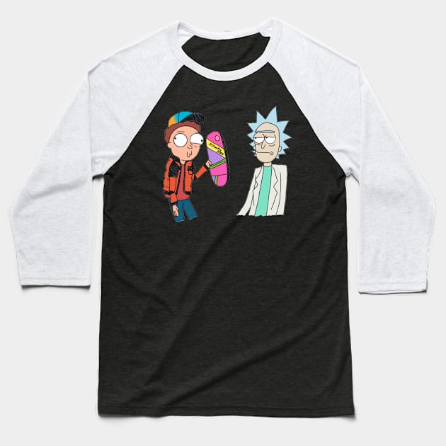 Rick And Marty Baseball T-Shirt by RogueHunter